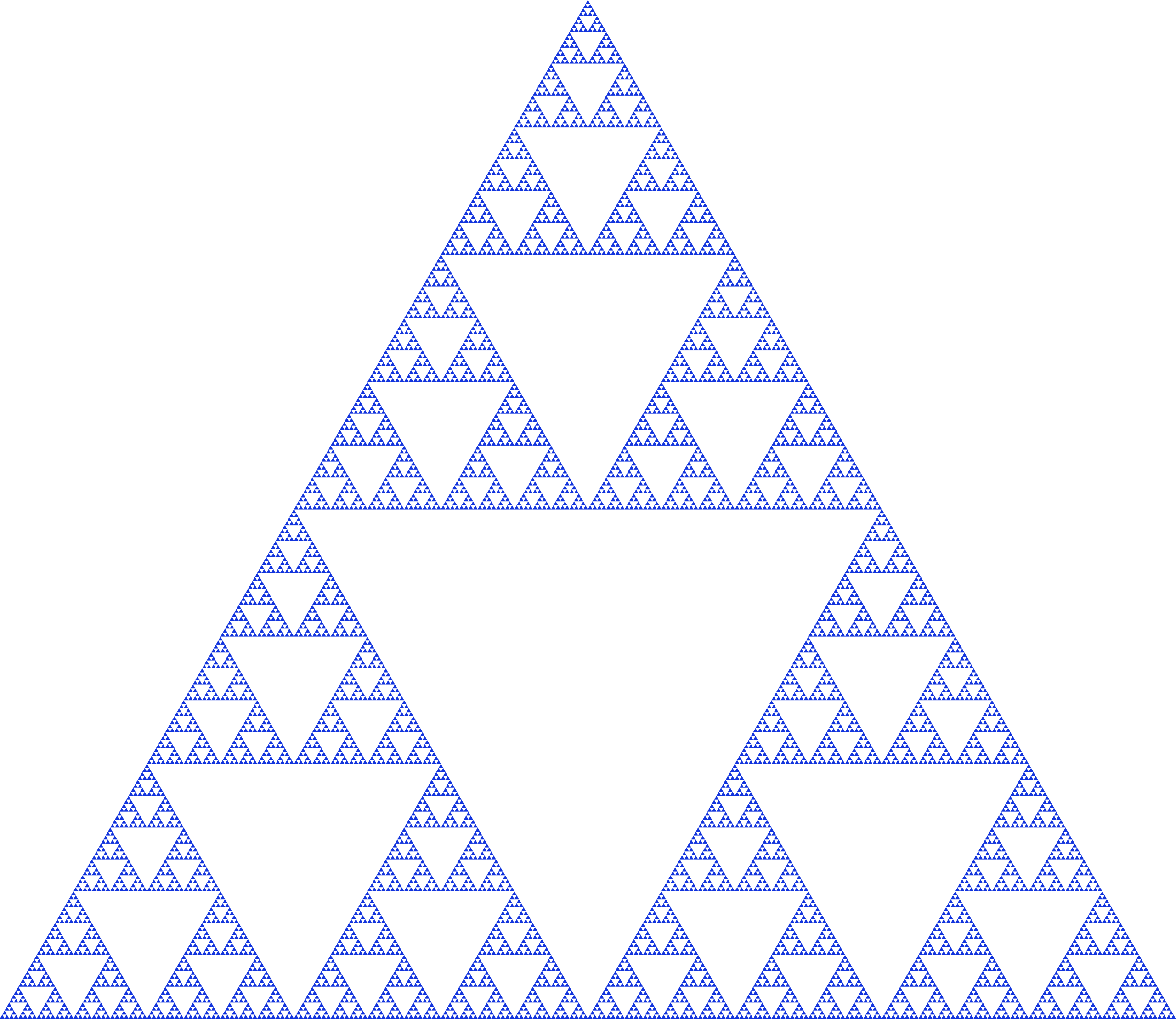 Sierpiński triangle in Java