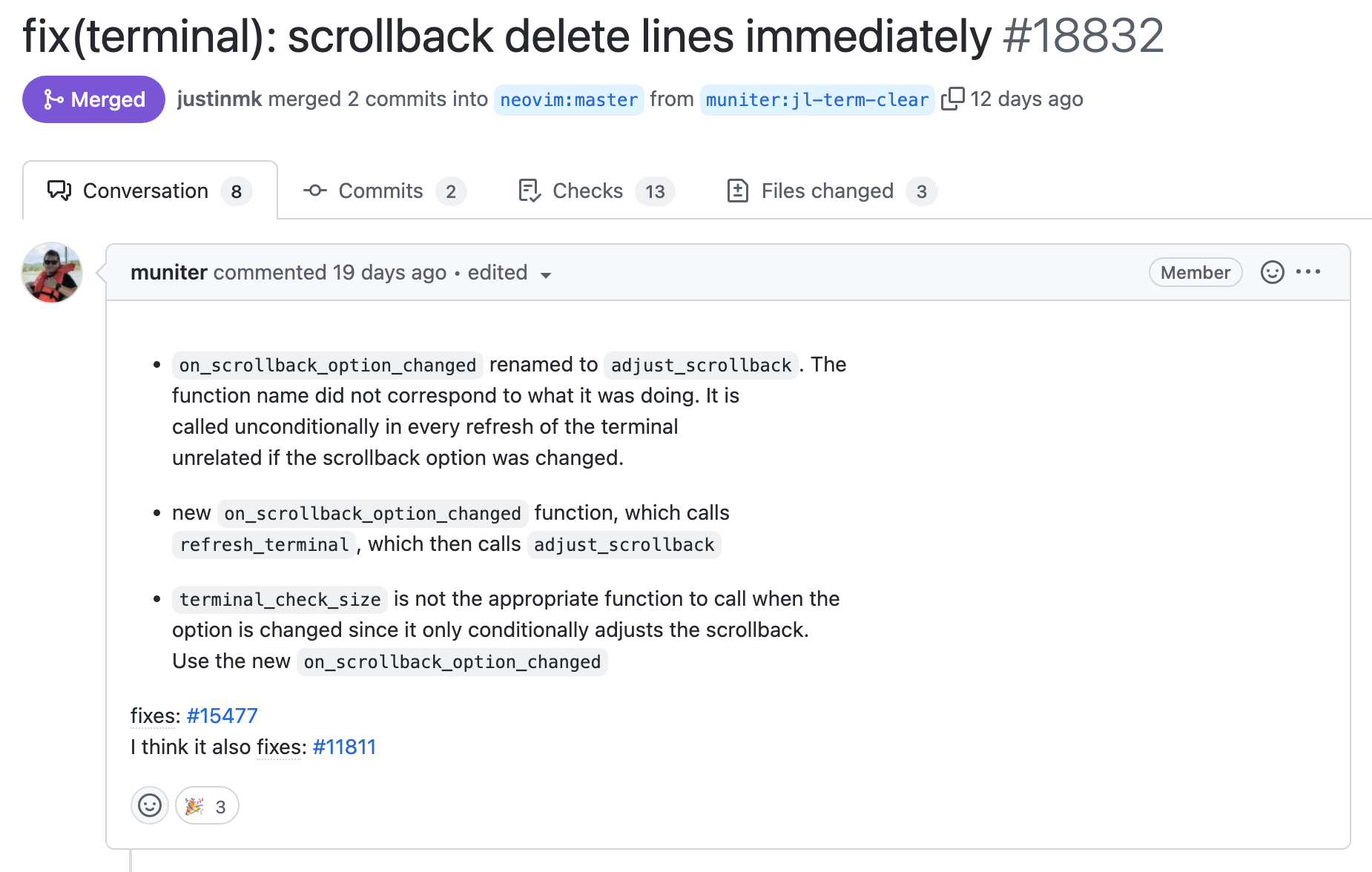 GitHub PR Commit Message for Code Review