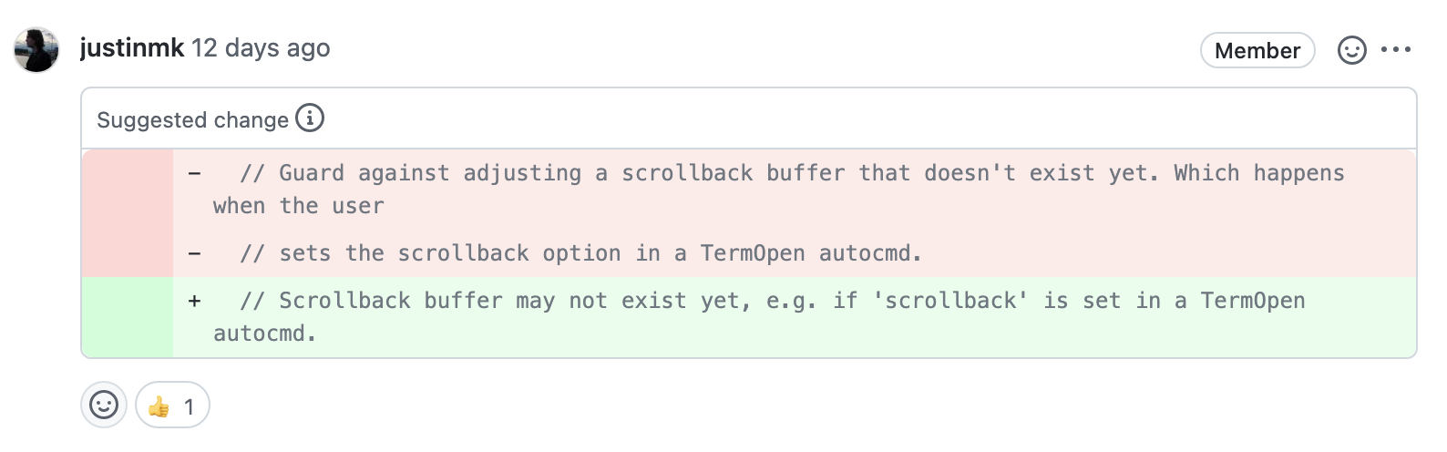 GitHub PR Comment for Code Review